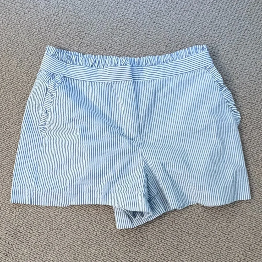 BOGO J. Crew Factory Seersucker Ruffle Shorts - Picture 4 of 8
